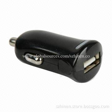 Car Charger with 5V/1A Output, CE, FCC, E-mark, RoHS Marks